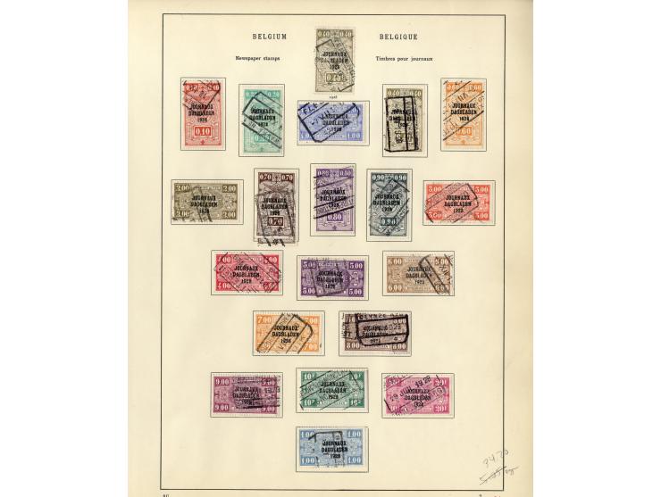 1849/1934, sehr schöne ungebrauchte und gestempelte Sammlung mit unzähligen guten Werten, dabei Belgien Mi.-Nr. 19 im waagere