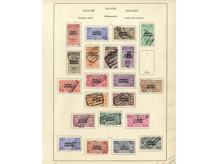 1849/1934, sehr schöne ungebrauchte und gestempelte Sammlung mit unzähligen guten Werten, dabei Belgien Mi.-Nr. 19 im waagere