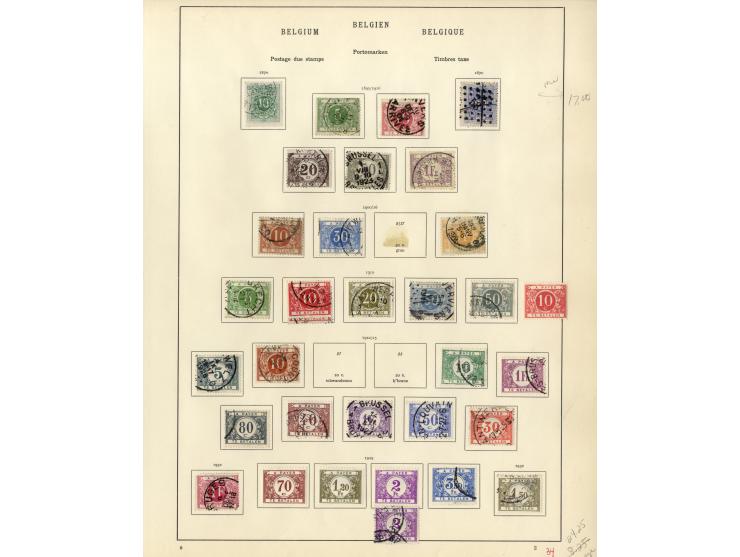 1849/1934, sehr schöne ungebrauchte und gestempelte Sammlung mit unzähligen guten Werten, dabei Belgien Mi.-Nr. 19 im waagere
