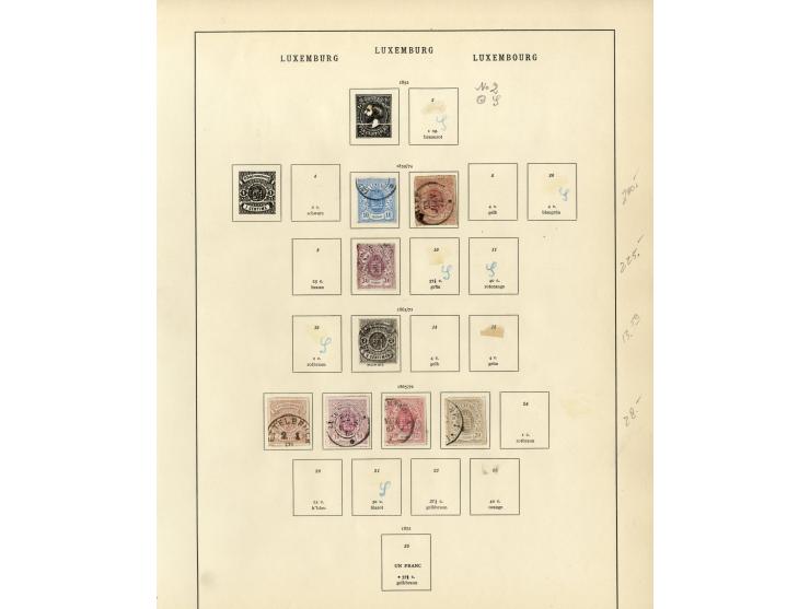 1849/1934, sehr schöne ungebrauchte und gestempelte Sammlung mit unzähligen guten Werten, dabei Belgien Mi.-Nr. 19 im waagere