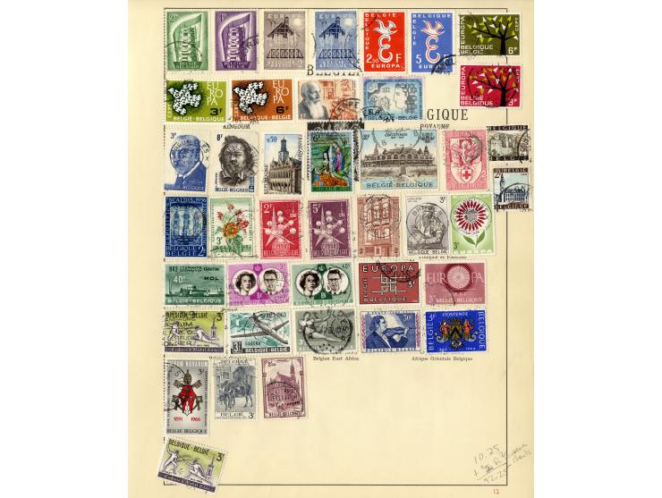 1849/1934, sehr schöne ungebrauchte und gestempelte Sammlung mit unzähligen guten Werten, dabei Belgien Mi.-Nr. 19 im waagere