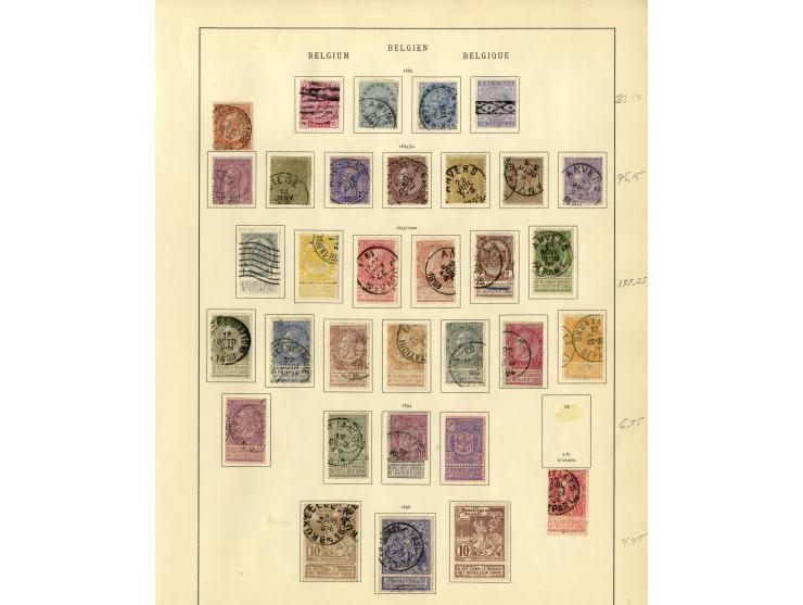 1849/1934, sehr schöne ungebrauchte und gestempelte Sammlung mit unzähligen guten Werten, dabei Belgien Mi.-Nr. 19 im waagere