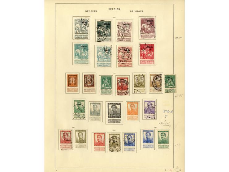 1849/1934, sehr schöne ungebrauchte und gestempelte Sammlung mit unzähligen guten Werten, dabei Belgien Mi.-Nr. 19 im waagere