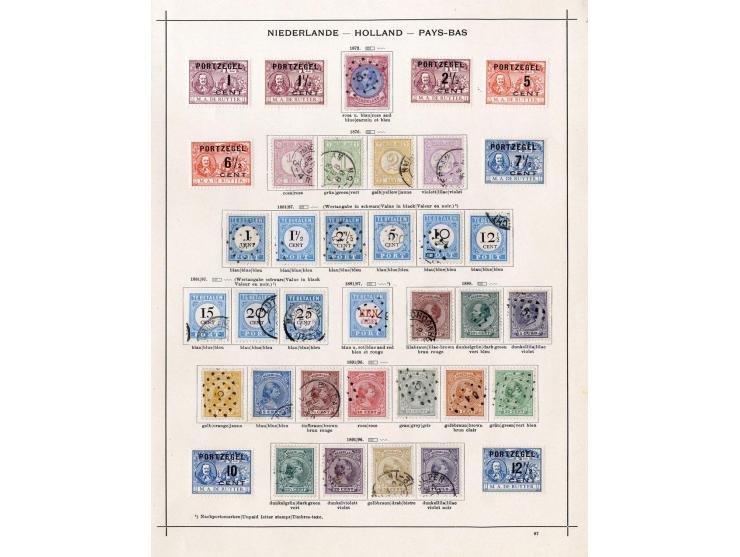 1849/1915 (ca.), ungebrauchte und gestempelte Sammlung, dabei u.a. ungebrauchte Niederlande Nr. 92; einige fehlerhaft bzw. re