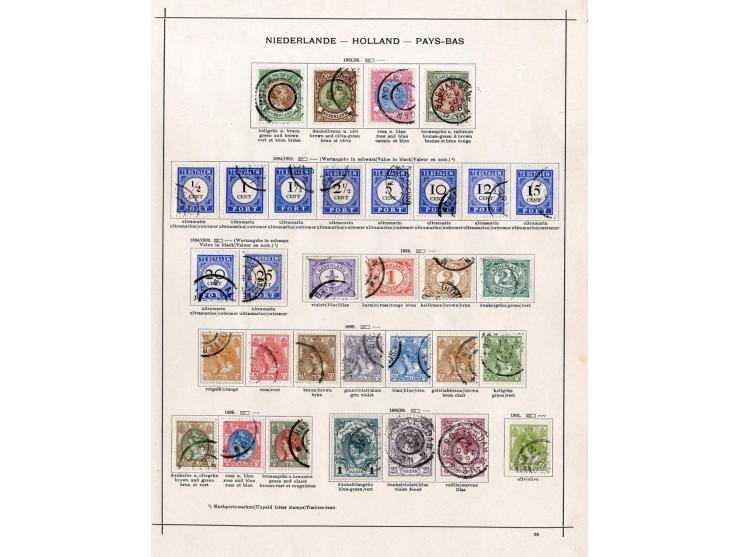 1849/1915 (ca.), ungebrauchte und gestempelte Sammlung, dabei u.a. ungebrauchte Niederlande Nr. 92; einige fehlerhaft bzw. re