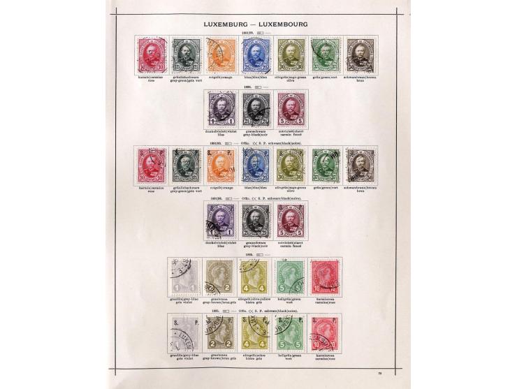 1849/1915 (ca.), ungebrauchte und gestempelte Sammlung, dabei u.a. ungebrauchte Niederlande Nr. 92; einige fehlerhaft bzw. re