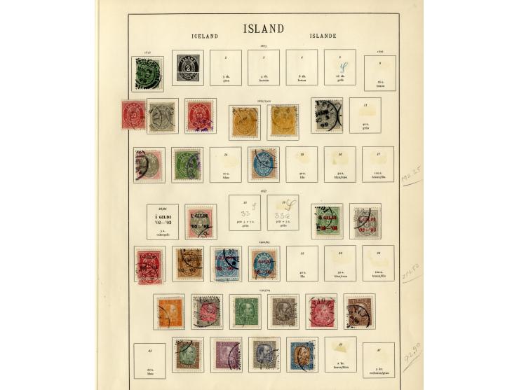 1851/1934, sehr schöne, vorwiegend gestempelte Sammlung mit unzähligen guten Werten, dabei Dänemark Mi.-Nr. 2 gestempelt sowi