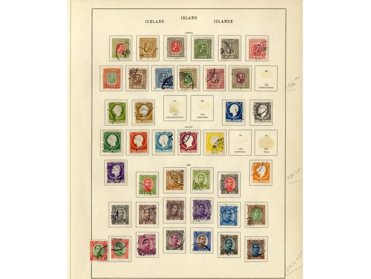 1851/1934, sehr schöne, vorwiegend gestempelte Sammlung mit unzähligen guten Werten, dabei Dänemark Mi.-Nr. 2 gestempelt sowi