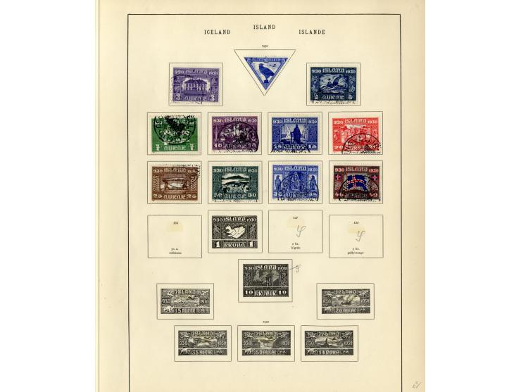 1851/1934, sehr schöne, vorwiegend gestempelte Sammlung mit unzähligen guten Werten, dabei Dänemark Mi.-Nr. 2 gestempelt sowi