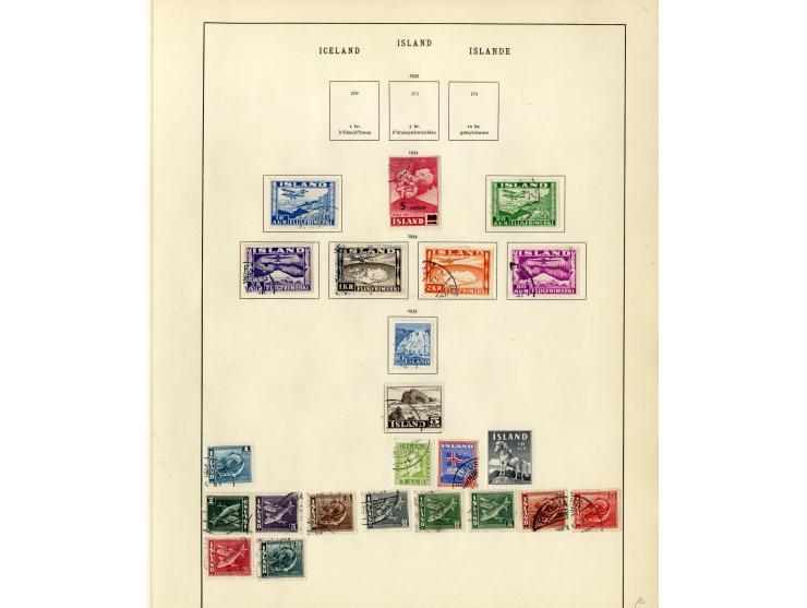 1851/1934, sehr schöne, vorwiegend gestempelte Sammlung mit unzähligen guten Werten, dabei Dänemark Mi.-Nr. 2 gestempelt sowi