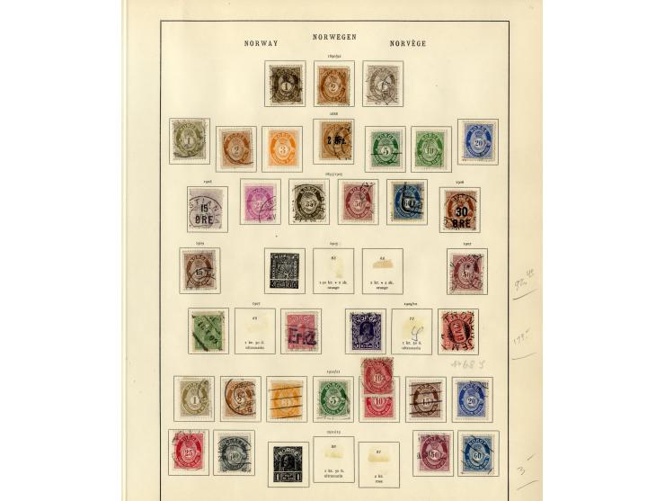 1851/1934, sehr schöne, vorwiegend gestempelte Sammlung mit unzähligen guten Werten, dabei Dänemark Mi.-Nr. 2 gestempelt sowi