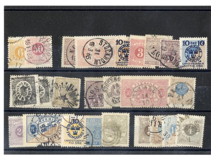 1851/1934, sehr schöne, vorwiegend gestempelte Sammlung mit unzähligen guten Werten, dabei Dänemark Mi.-Nr. 2 gestempelt sowi