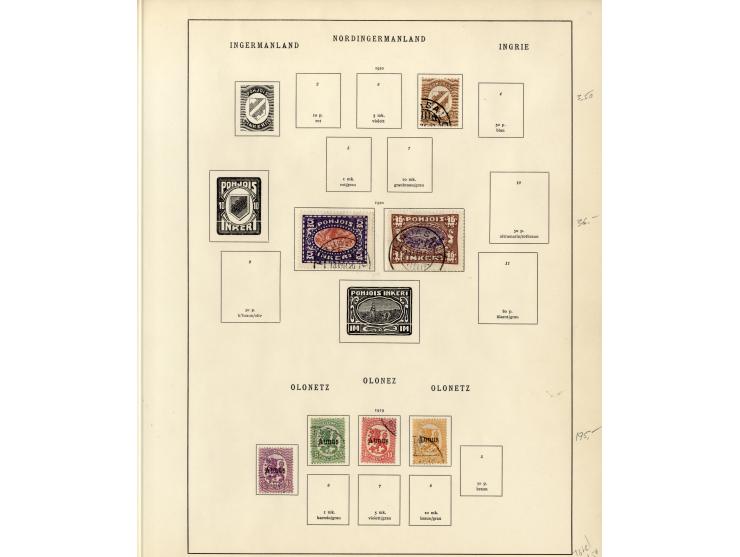 1851/1934, sehr schöne, vorwiegend gestempelte Sammlung mit unzähligen guten Werten, dabei Dänemark Mi.-Nr. 2 gestempelt sowi