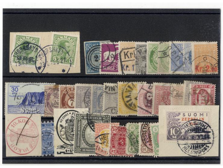 1851/1934, sehr schöne, vorwiegend gestempelte Sammlung mit unzähligen guten Werten, dabei Dänemark Mi.-Nr. 2 gestempelt sowi
