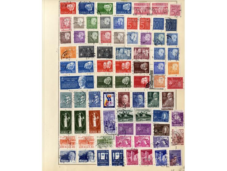 1851/1934, sehr schöne, vorwiegend gestempelte Sammlung mit unzähligen guten Werten, dabei Dänemark Mi.-Nr. 2 gestempelt sowi