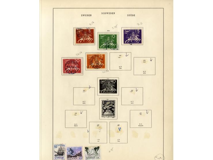 1851/1934, sehr schöne, vorwiegend gestempelte Sammlung mit unzähligen guten Werten, dabei Dänemark Mi.-Nr. 2 gestempelt sowi