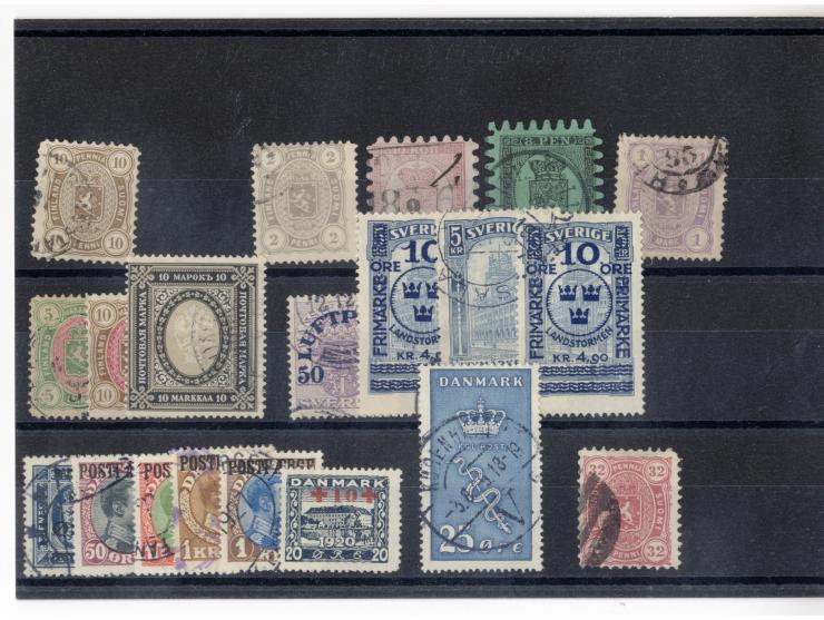1851/1934, sehr schöne, vorwiegend gestempelte Sammlung mit unzähligen guten Werten, dabei Dänemark Mi.-Nr. 2 gestempelt sowi