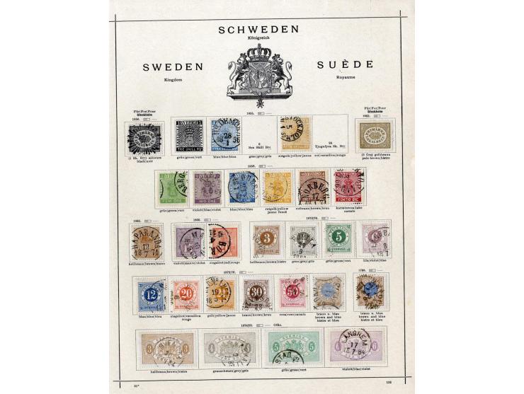 1851/1915 (ca.), ungebrauchte und gestempelte alte Sammlung, dabei u.a. Dänemark Mi.-Nr. 2 und 10; einige fehlerhaft bzw. rec