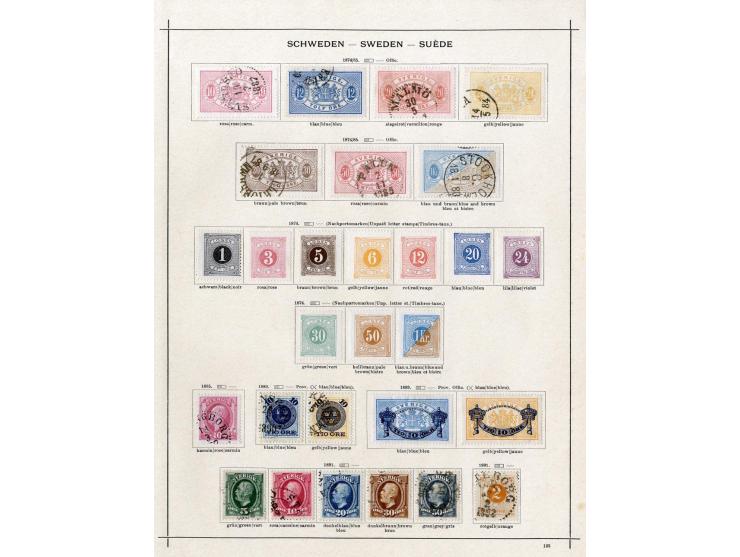 1851/1915 (ca.), ungebrauchte und gestempelte alte Sammlung, dabei u.a. Dänemark Mi.-Nr. 2 und 10; einige fehlerhaft bzw. rec