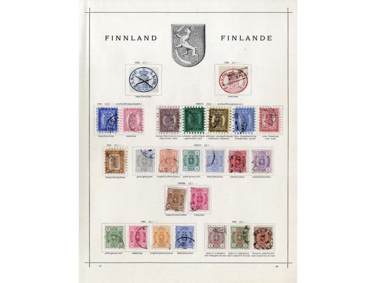 1851/1915 (ca.), ungebrauchte und gestempelte alte Sammlung, dabei u.a. Dänemark Mi.-Nr. 2 und 10; einige fehlerhaft bzw. rec