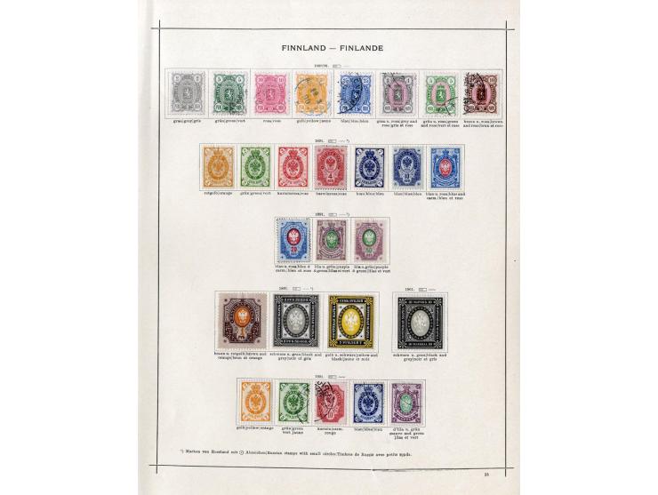 1851/1915 (ca.), ungebrauchte und gestempelte alte Sammlung, dabei u.a. Dänemark Mi.-Nr. 2 und 10; einige fehlerhaft bzw. rec