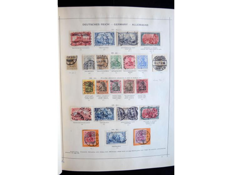 1840/1905, ungebrauchte und gestempelte, sehr reichhaltige Sammlung, dabei besonders Altdeutschland, Dt. Reich, Deutsche Kolo