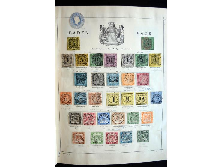1840/1905, ungebrauchte und gestempelte, sehr reichhaltige Sammlung, dabei besonders Altdeutschland, Dt. Reich, Deutsche Kolo