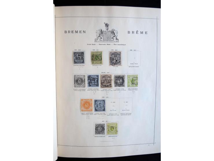 1840/1905, ungebrauchte und gestempelte, sehr reichhaltige Sammlung, dabei besonders Altdeutschland, Dt. Reich, Deutsche Kolo