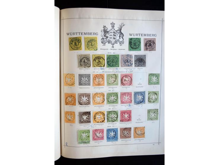 1840/1905, ungebrauchte und gestempelte, sehr reichhaltige Sammlung, dabei besonders Altdeutschland, Dt. Reich, Deutsche Kolo