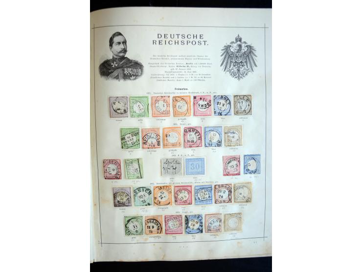 1840/90, ungebrauchte und gestempelte, sehr reichhaltige Sammlung mit zahlreichen guten Werten und Sätzen, sowie einigen Brie