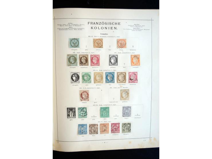 1840/90, ungebrauchte und gestempelte, sehr reichhaltige Sammlung mit zahlreichen guten Werten und Sätzen, sowie einigen Brie
