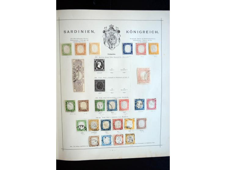 1840/90, ungebrauchte und gestempelte, sehr reichhaltige Sammlung mit zahlreichen guten Werten und Sätzen, sowie einigen Brie