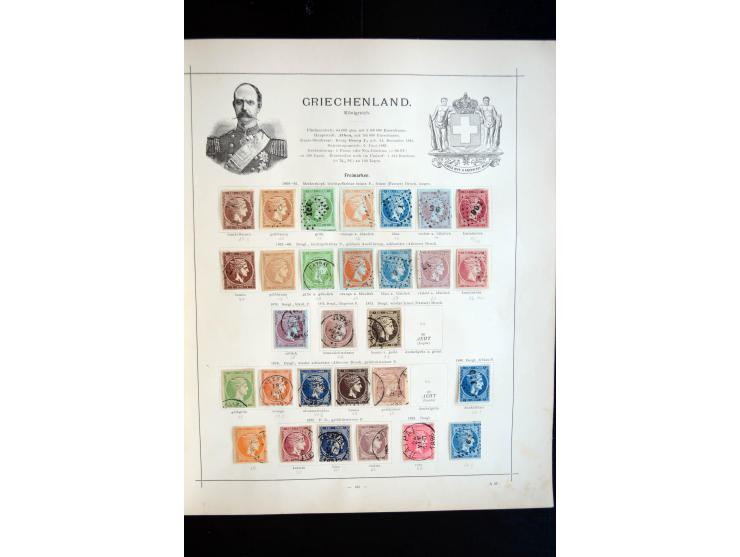 1840/90, ungebrauchte und gestempelte, sehr reichhaltige Sammlung mit zahlreichen guten Werten und Sätzen, sowie einigen Brie