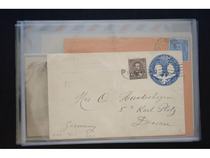1850/1940 (ca.), interessante kleine Partie auf Steckkarten und in alten Loskarten, dabei schöne klassische Werte