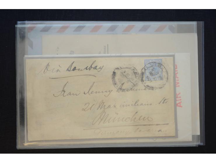 1850/1940 (ca.), interessante kleine Partie auf Steckkarten und in alten Loskarten, dabei schöne klassische Werte