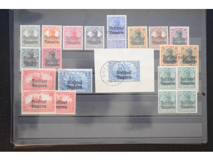 1850/1940 (ca.), interessante kleine Partie auf Steckkarten und in alten Loskarten, dabei schöne klassische Werte