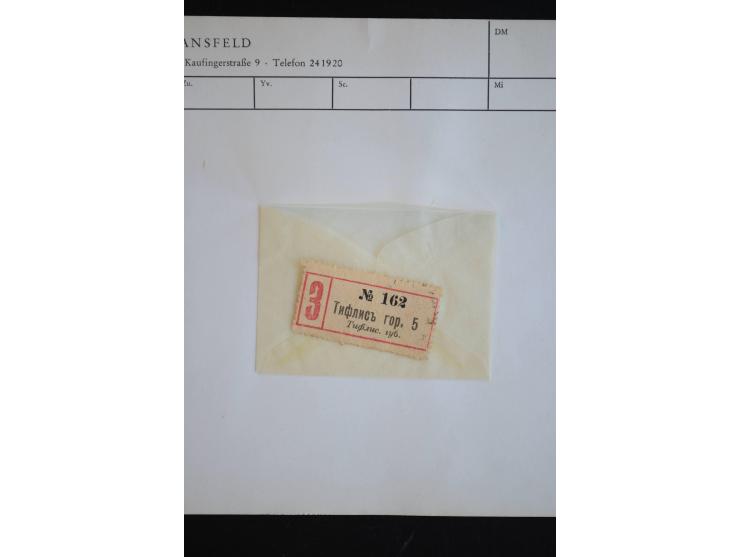 1850/1940 (ca.), interessante kleine Partie auf Steckkarten und in alten Loskarten, dabei schöne klassische Werte
