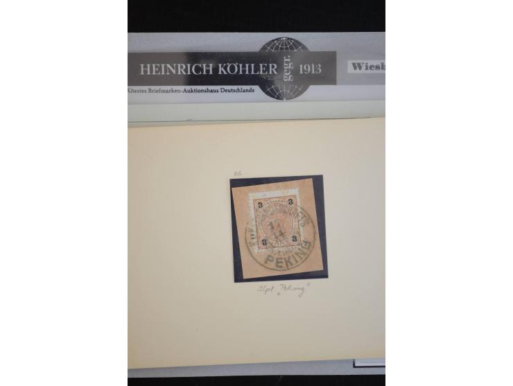 1850/1940 (ca.), interessante kleine Partie auf Steckkarten und in alten Loskarten, dabei schöne klassische Werte