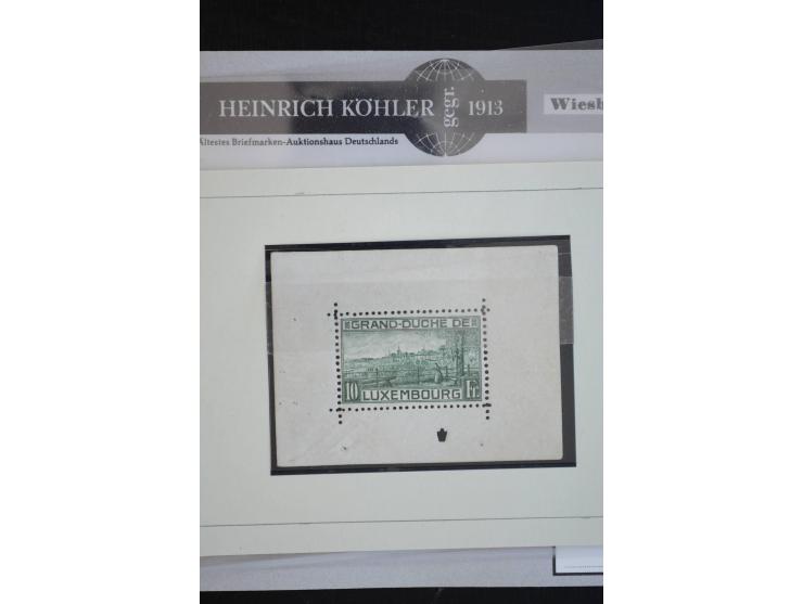 1850/1940 (ca.), interessante kleine Partie auf Steckkarten und in alten Loskarten, dabei schöne klassische Werte