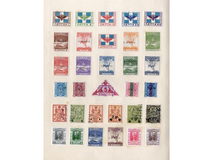 1868/1915 (ca.), ungebrauchte und gestempelter kleiner alter Sammlungsteil mit einigen besseren Werten und kpl. Ausgaben, vie