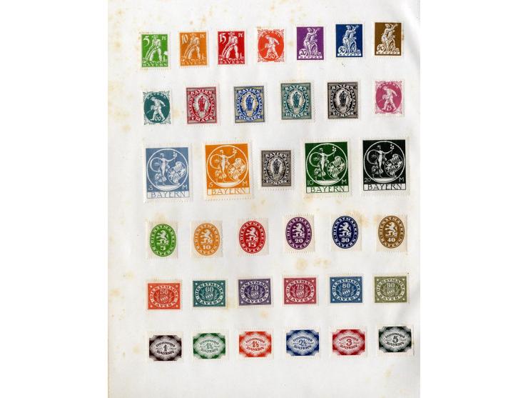 1868/1915 (ca.), ungebrauchte und gestempelter kleiner alter Sammlungsteil mit einigen besseren Werten und kpl. Ausgaben, vie