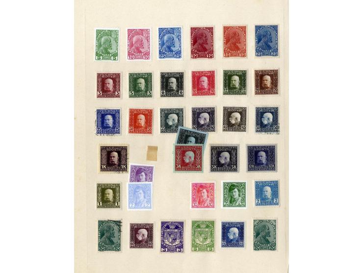 1868/1915 (ca.), ungebrauchte und gestempelter kleiner alter Sammlungsteil mit einigen besseren Werten und kpl. Ausgaben, vie