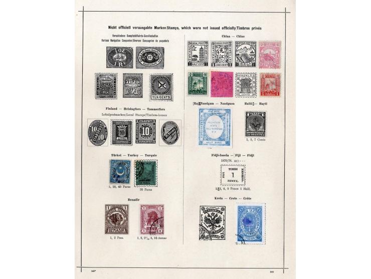 1868/1915 (ca.), ungebrauchte und gestempelter kleiner alter Sammlungsteil mit einigen besseren Werten und kpl. Ausgaben, vie