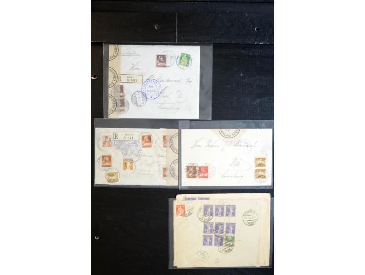 1864/1920 (ca.), etwa 200 Briefe und Karten nach Luxemburg, viel interessantes Material mit Dt. Auslandspostämtern, China, Ba