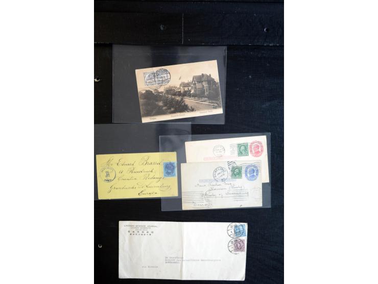 1864/1920 (ca.), etwa 200 Briefe und Karten nach Luxemburg, viel interessantes Material mit Dt. Auslandspostämtern, China, Ba