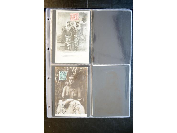 1900/30 (ca.), etwa 240 bildseitig frankierte Ansichtkarten; viel Übersee, Kolonien