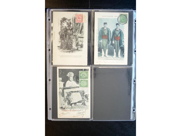 1900/30 (ca.), etwa 240 bildseitig frankierte Ansichtkarten; viel Übersee, Kolonien
