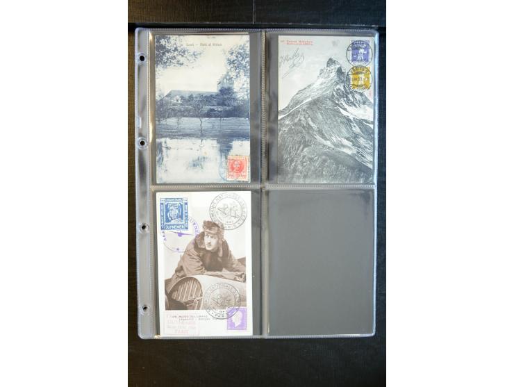 1900/30 (ca.), etwa 240 bildseitig frankierte Ansichtkarten; viel Übersee, Kolonien