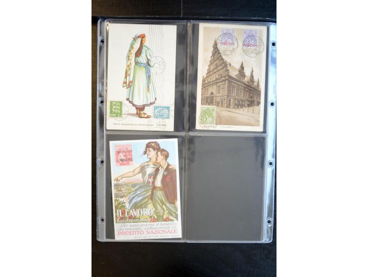 1900/30 (ca.), etwa 240 bildseitig frankierte Ansichtkarten; viel Übersee, Kolonien