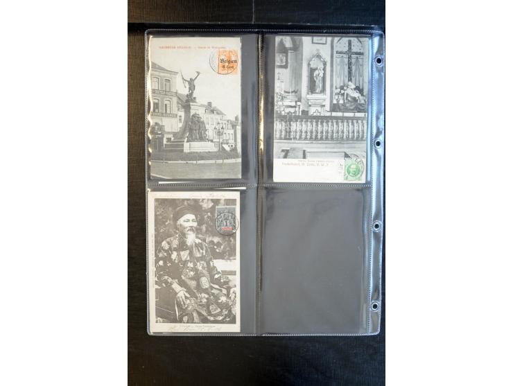 1900/30 (ca.), etwa 240 bildseitig frankierte Ansichtkarten; viel Übersee, Kolonien